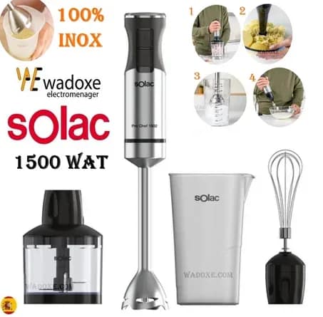 Mixeur plongeant Pro Chef 1502, 1500 W - SOLAC