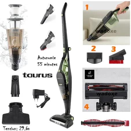 Aspirateur balai sans fil 4 en 1, 29,6 V lithium - TAURUS