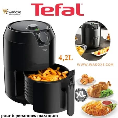 Friteuse à air XL manuelle sans huile 4,2 L, 8 programmes - garantie 2 ans - TEFAL