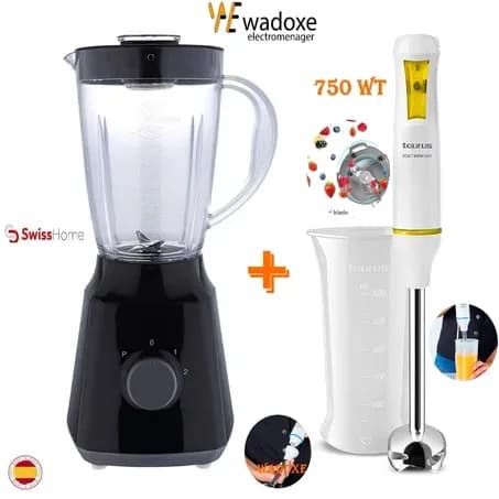 خلاط يدوي 750 واط + خلاط كهربائي 1.5 لتر - WADOXE
