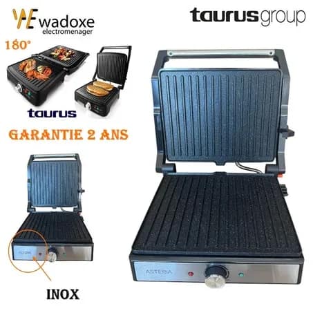Panini 2 en 1 céramique, ouverture à 180° pour griller et toaster - TAURUS