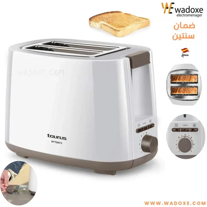 Grille-pain électrique pour toasts, cakes et viennoiseries - TAURUS